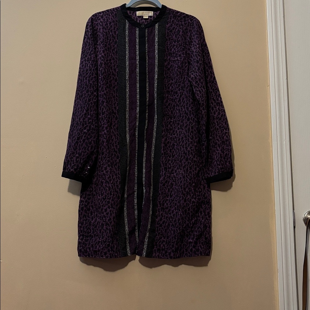 Purple and Black Animal Print dress